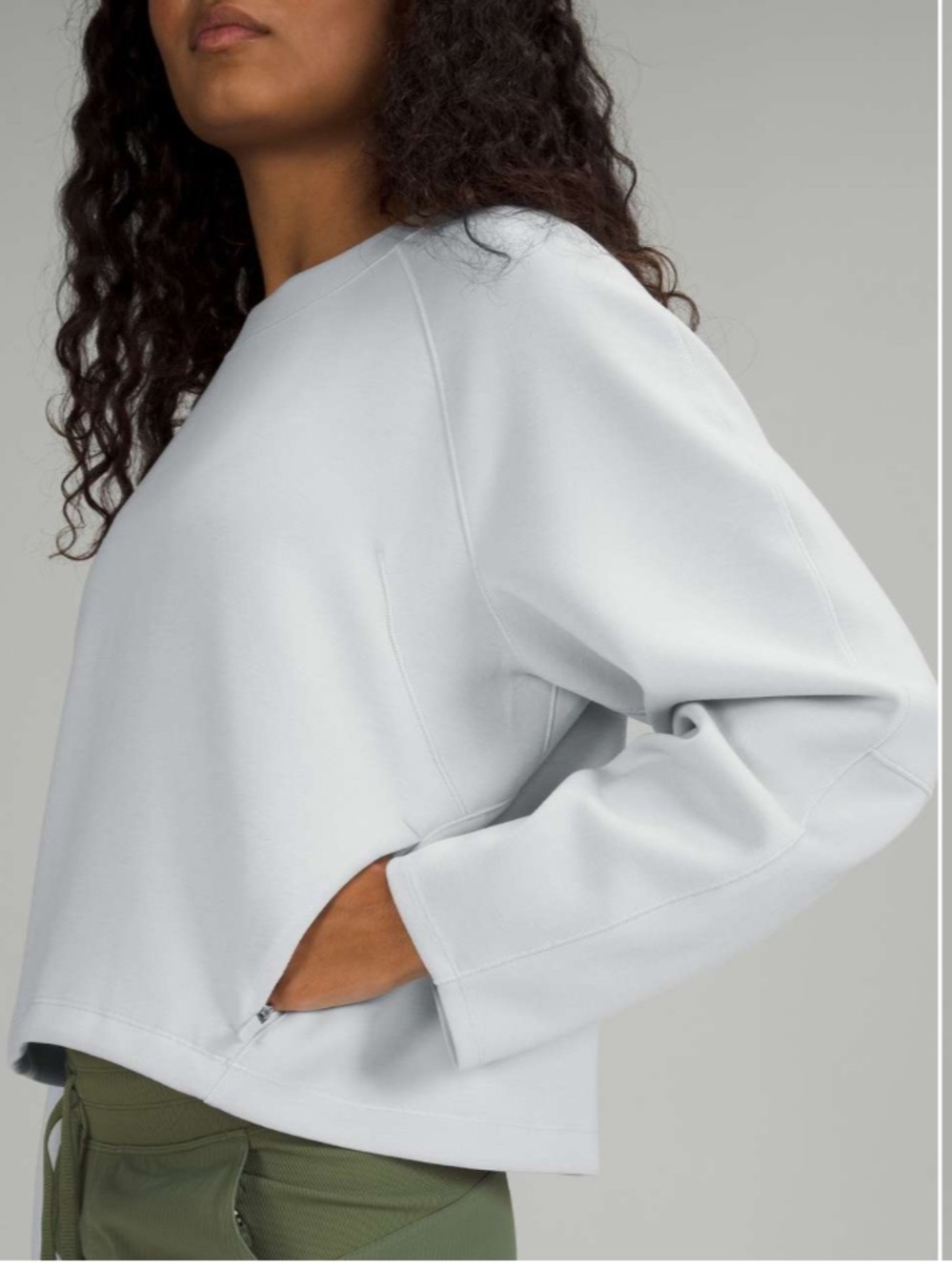 Lululemon AirWrap Modal Crew Long Sleeve Top, Alpine White, Size 16 - Picture 3 of 13
